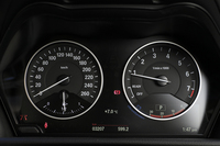 左が速度計で、右がエンジン回転計。1.5リッター直3ユニットのレッドゾーンは7000rpmから。