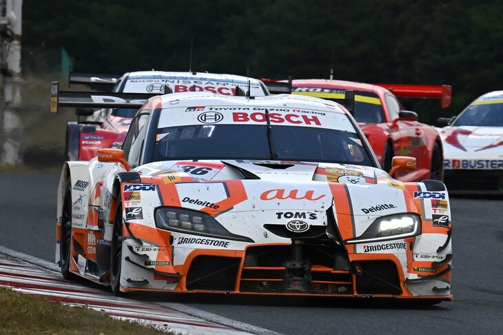 坪井 翔／宮田莉朋組のNo.36 au TOM'S GR Supra。（写真提供 GTA）