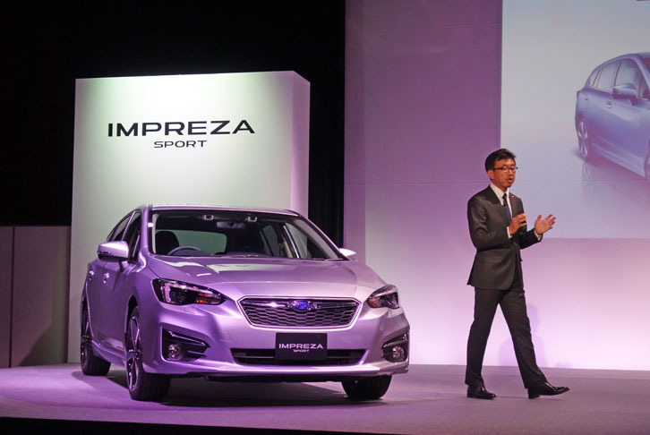 富士重工業 スバル商品企画本部 プロジェクト ゼネラルマネージャーの阿部一博氏は、「世界トップレベルの総合安全性能」と「クラスを超えた感動質感」こそが次世代スバルのキーポイントであると訴えた。