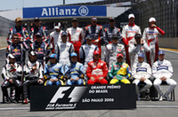 【F1 2006】最終戦ブラジルGP、マッサ母国で優勝、アロンソ2位で2年連続タイトル獲得、シューマッハー4位で引退レース終えるの画像