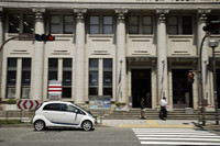 推奨ポイント・日本郵船歴史博物館前を通過。ここから一般道で観音崎へと向かう。