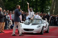 「リンスピード・スキューバ」。爆笑するBMWデザインのクリス・バングル氏（左端）も見よ。
