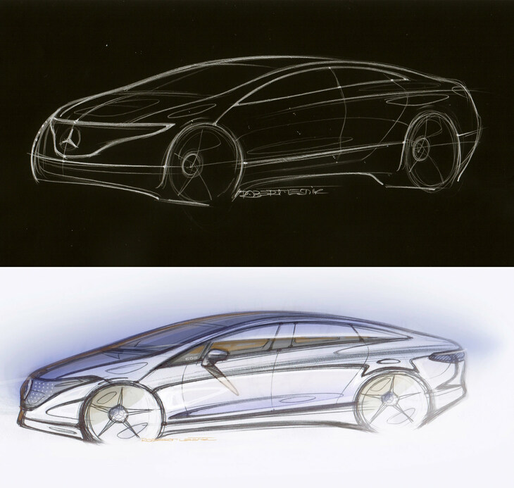 清水「結構ウエッジシェイプ気味なスケッチもあったんだね」　
	ほった「『Honda 0』の『サルーン』みたいに、ドライバーズカーを志向していたのかも」