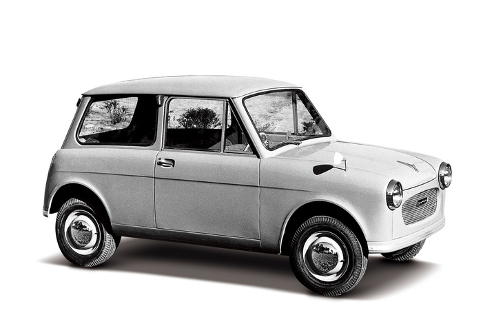 英国の「Mini」や「ホンダN360」などと似たスタイリングだが、誕生は「スズライトTL」の方が先。1959年から1968年まで販売された。