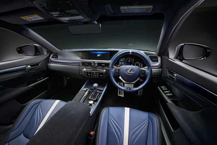 「GS F“F 10th Anniversary”」のインテリア。