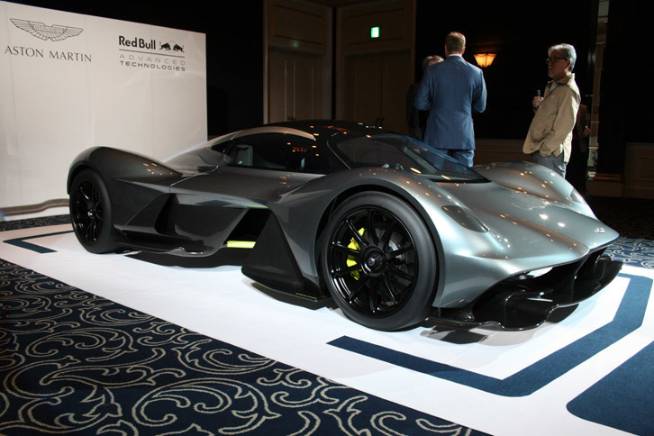 「ヴァルキリー」の原型であり、2016年7月に発表された「AM-RB 001」。写真は2016年10月に日本で初披露されたときのもの。
