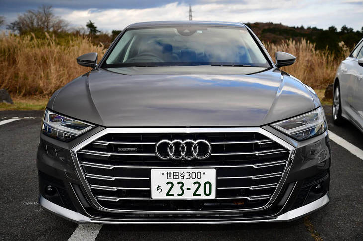 「アウディA8」（プレディクティブアクティブサスペンション搭載車）に試乗。