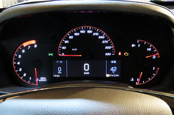 キャデラックATS-Vベクターブルースペシャル（メーター）