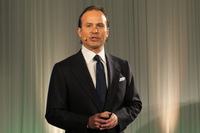 ジャガー・ランドローバー・ジャパンのマグナス・ハンソン社長。2024年にはランドローバー製EVの嚆矢（こうし）として、「レンジローバー」のEVがデビューするという。