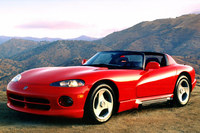 S氏がJARI（日本自動車研究所）のテストコースでドライブした「ダッジ・バイパー」。「RT10」と呼ばれるオープンモデルだったようだ。