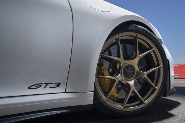 ウエットグリップが向上したフロント：255/35ZR20、リア315/30ZR21サイズのスポーツタイヤを標準装備。オプションで、公道走行が可能なサーキット用タイヤも選択できる。