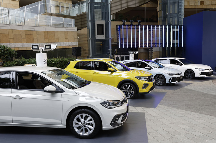 「フォルクスワーゲン・ブランドエキシビション」の会場に展示された車両。