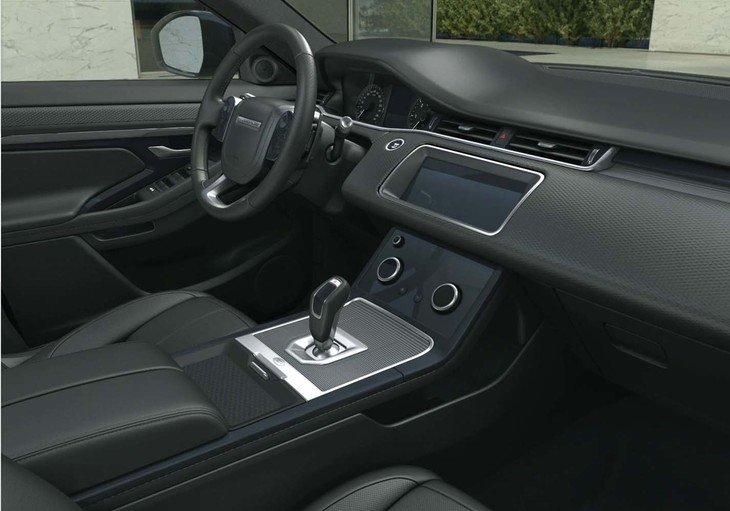 「レンジローバー イヴォーク50thコレクション」のコックピット周辺部。