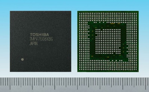 トヨタ自動車が現行の「Toyota Safety Sense」に採用している東芝デバイス＆ストレージの「Visconti 4」。