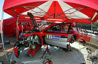 開発継続中の「ランサーWRC05」。三菱初の母国ラリー、間もなく行われるラリー・ジャパンで凱旋復活となるか？