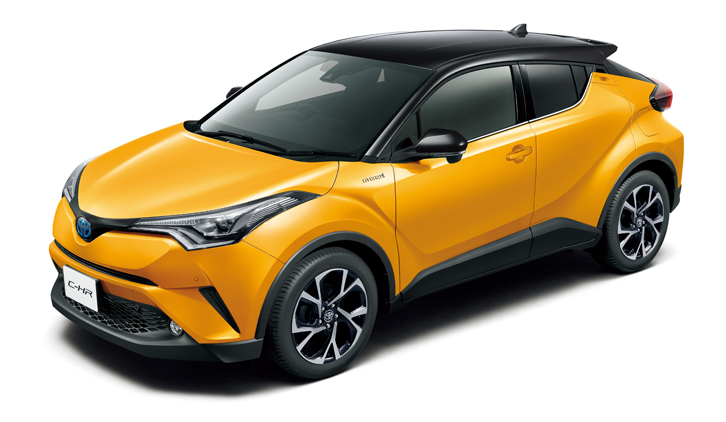 イエロー×ブラックのエクステリア。