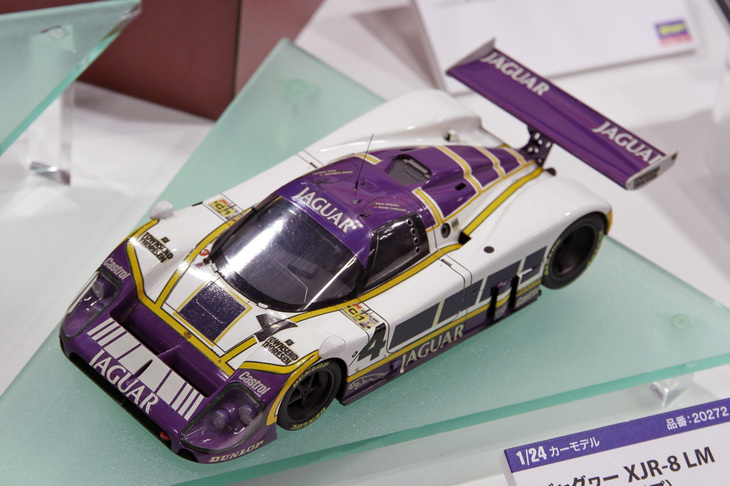 ハセガワの1/24「ジャガーXJR-8 LM」。「ザウバー・メルセデス C9」とともに限定再販される1980年代のグループCカー。2018年11月発売予定で価格は3024円。