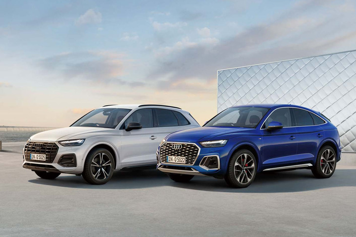 アウディの限定車「Q5ハイスタイル」（写真左）と「Q5スポーツバック ハイスタイル」（同右）。