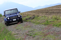 現行型「Gクラス」のラインナップは、今回試乗した「G550」に、AMGモデルの「G63」、ディーゼルエンジンを搭載した「G350d」の3種類となっている。