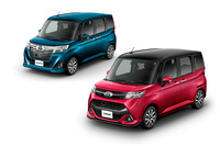 2021年上半期にみる「トヨタ・ルーミー」（左上）の躍進は、双子車である「タンク」（右下）の統合が大きく影響している。写真はいずれもマイナーチェンジ前のモデル。