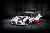 2018年3月のジュネーブモーターショーで発表された「トヨタGRスープラ レーシングコンセプト」。