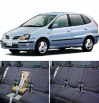 日産、固定チャイルドシートを装着した「ティーノ」を発売の画像