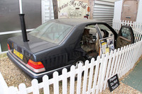 「ナショナルモーターミュージアム」の「The World of Top Gear」展から。
『トップ・ギア』2006年放送「メルセデスコテージ」の回に登場した、トランクリッドから煙突を突き出した「メルセデス・ベンツSクラス」。