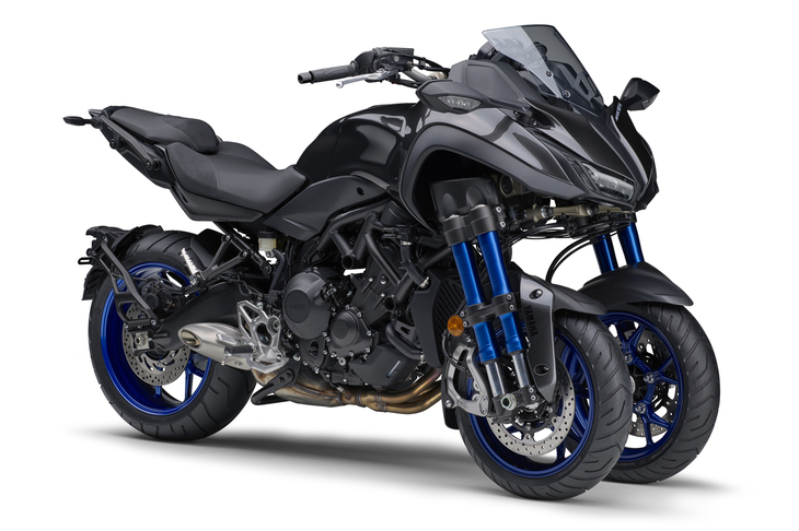 2018年9月にデビューした、ヤマハの三輪モーターサイクル「ナイケン」。価格は178万2000円で、年内のデリバリー開始が見込まれている。