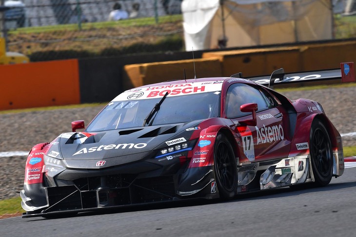 第7戦を制した、塚越広大／松下信治組のNo.17 Astemo NSX-GT。（写真提供 GTA）