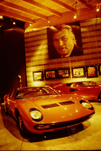 フェラーラ県ドッソ。フェルッチョ・ランボルギーニの子息で実業家のトニーノが創設した、父親の足跡を回顧する博物館。隣にはランボルギーニ暖房機の工場がある。