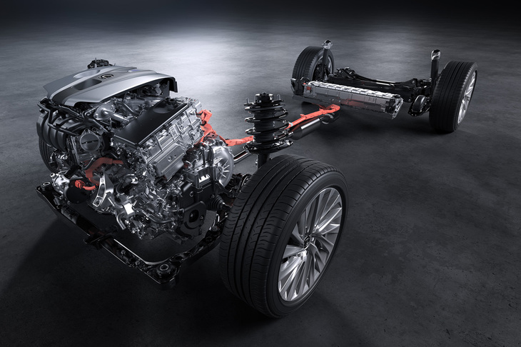 ハイブリッドシステムの構造を示すスケルトンモデル。