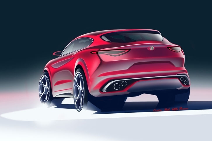 アルファ・ロメオ・ステルヴィオ（デザインスケッチ）