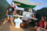 2016年夏、イタリアの「フォルクスワーゲンインターナショナルミーティング」に出店していたタトゥーショップ。