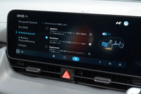 「パフォーマンスオプション」をタッチしたところ。「N eシフト」や「Nアクティブサウンド＋」はここでアクティブにできる。