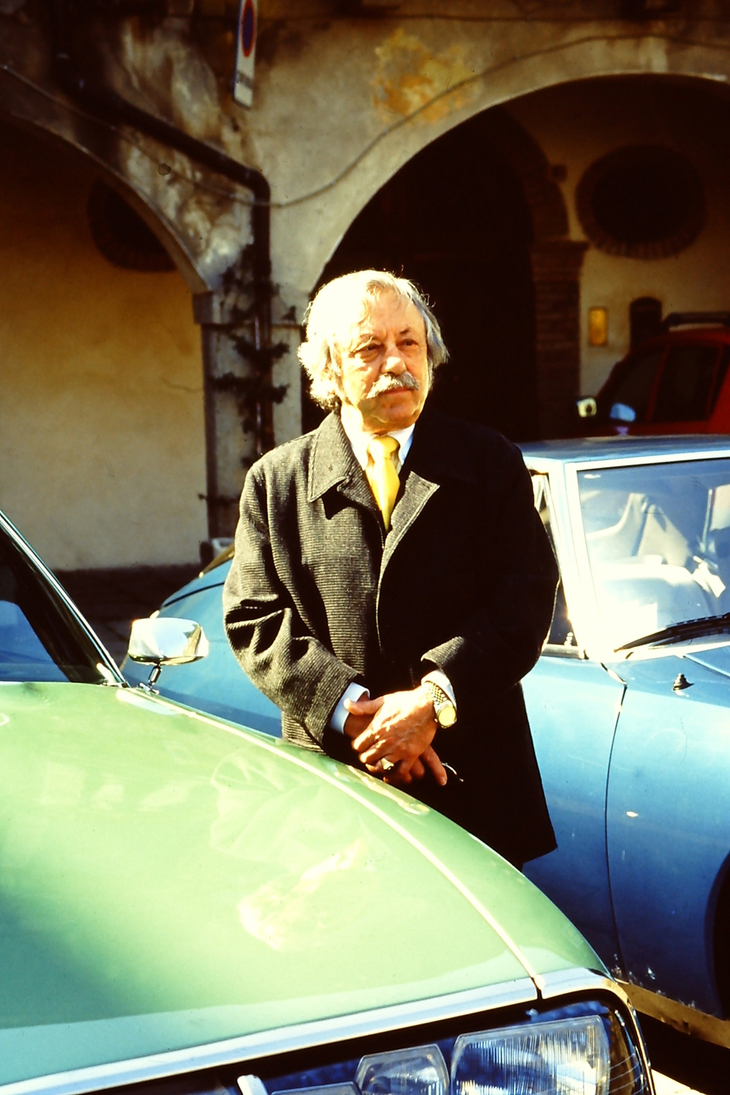 ロベール・オプロン（1932～2021年）。2003年にイタリア・モンセリチェで筆者撮影。