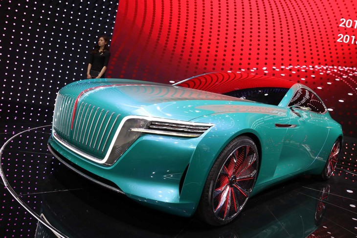 紅旗のラグジュアリークーペ「E境（Jing）GTコンセプト」。筆者のベスト・オブ・ショーとさせていただこう。