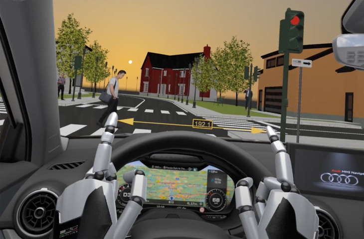 2点間の寸法も簡単に計測することができる。（写真＝Italdesign）