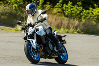 「スズキドライブモードセレクター（SDMS）」には「Aモード」（アクティブ）、「Bモード」（ベーシック）、「Cモード」（コンフォート）の3種類の設定を用意。最高出力は変わらないが、スロットル操作に対する応答が変化する。