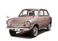 1967年「スズキ・フロンテ360」。25PSを発生する356cc空冷2ストローク3気筒エンジンを搭載。軽快な走りで同年にデビューしたFFの「ホンダN360」に次ぐ軽の人気車種となった。