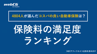 自動車保険 保険料の満足度ランキング ｜保険料の相場と安くするポイントを解説