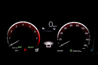 視認性とデザインにこだわったという新型「プレリュード」専用のフルグラフィックメーター。写真はドライブモード「SPORT」で、「S＋」を選択した様子。