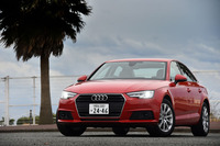 今回の試乗車「A4 2.0 TFSI」（FF）はラインナップ上、最もベーシックな位置付け。しかし予防安全システムやインフォテインメントシステムを含め、装備は充実している。車両価格は518万円。