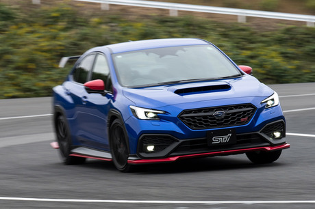 メーカー系チューナーのNISMO、STI、TRD、無限が、合同で試乗会を開催！ まずはSTIの用意した「スバルWRX S...