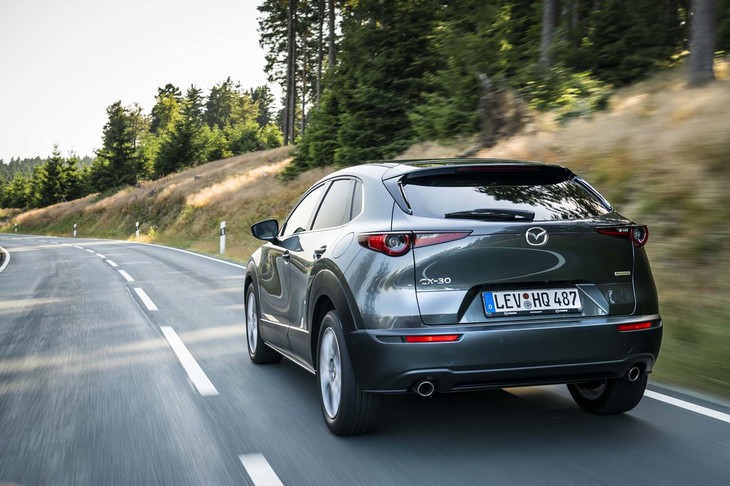 ガソリンエンジンには、減速エネルギーの回生やモーターによる駆動アシストを行う小型のハイブリッドシステム「Mハイブリッド」が組み合わされる。