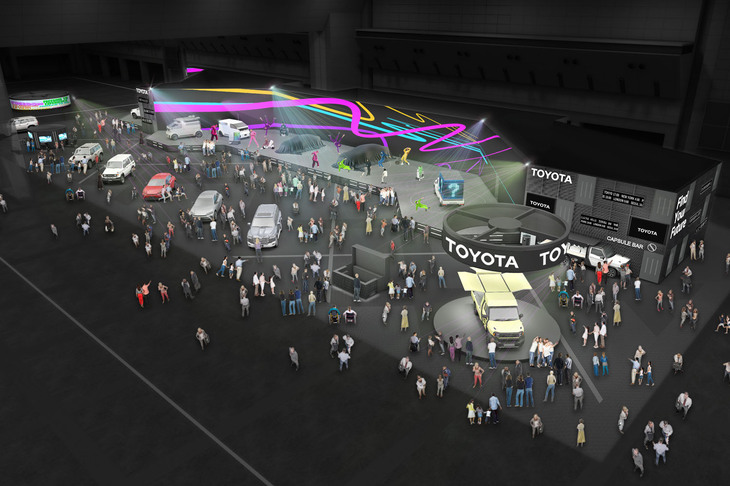 トヨタブースのイメージ。