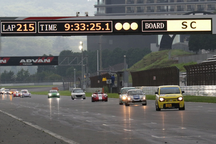 9時間30分過ぎに、この日2度目のセーフティーカーが入った。早く解除されないか、あるいはできるだけ引っ張ってくれないか、チームによって思いはさまざまだったはず。