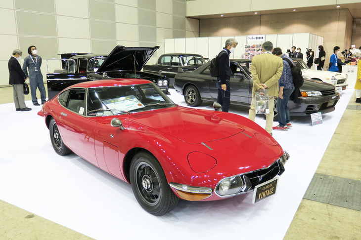 ヴィンテージ宮田自動車の展示の様子。