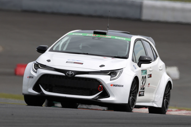 トヨタが「スーパー耐久シリーズ2021」の第3戦に送り込む水素エンジンを搭載した「カローラ スポーツ」。