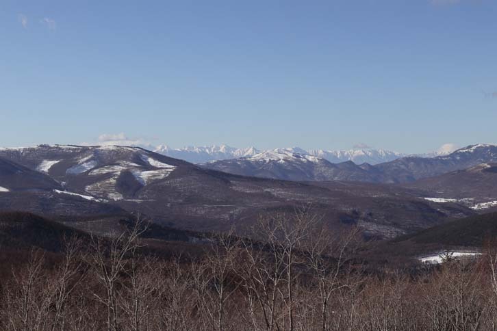 女神湖周辺からは、日本アルプスを一望することができる。晴天にも恵まれ、試乗会は絶好の環境の下で開催された。