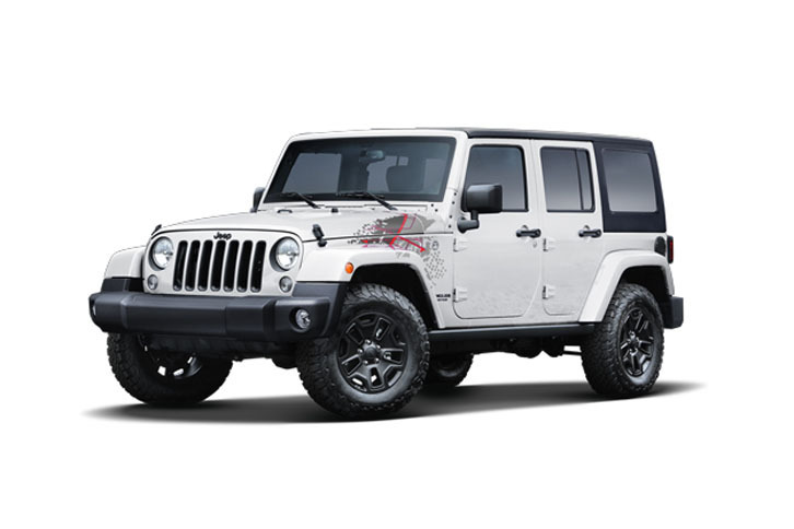 「ラングラー アンリミテッド バックカントリー エディション」。「ブライトホワイト」仕様の限定数は10台。